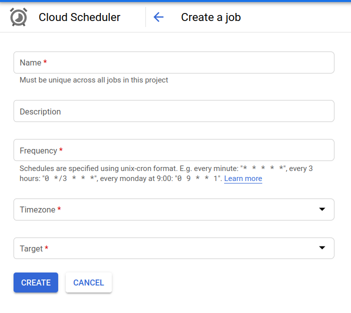 Cloud Scheduler Job